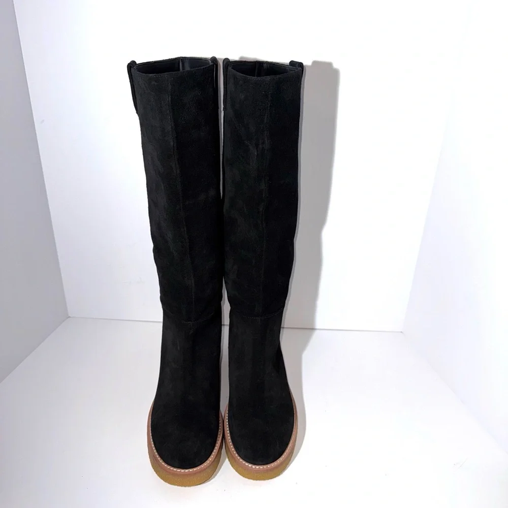 Stuart Weitzman Montana Suede Slouch Boots - Picture 2 of 4